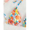 imageSOLY HUX Womens Floral Print Bikini Top Halter Triangle Tie Back Swimsuit Bathing Suit TopsMulticoloured Floral