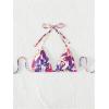 imageSOLY HUX Womens Floral Print Bikini Top Halter Triangle Tie Back Swimsuit Bathing Suit TopsPurple Floral