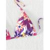 imageSOLY HUX Womens Floral Print Bikini Top Halter Triangle Tie Back Swimsuit Bathing Suit TopsPurple Floral