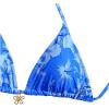 imageSOLY HUX Womens Floral Print Bikini Tops Halter Triangle Tie Back Bathing Suit Summer Swimsuit TopsBlue Floral