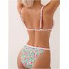 imageSOLY HUX Womens Floral Print Swimsuit Spaghetti Strap Bikini Sets Two Piece Bathing SuitsMulticoloured Floral