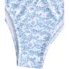 imageSOLY HUX Womens Floral Print Tie Front Bikini Bathing Suit 2 Piece SwimsuitsBlue White