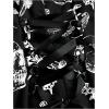 imageSOLY HUX Womens Gothic Zipper Bodycon Mini Dress Skull Print Tie Up Sleeveless Mini DressesBlack Graphic