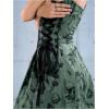 imageSOLY HUX Womens Gothic Zipper Bodycon Mini Dress Skull Print Tie Up Sleeveless Mini DressesGreen Graphic