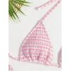 imageSOLY HUX Womens Plaid Gingham Bikini Sets Halter String Triangle Tie Side Bathing Suit Two Piece SwimsuitPink Plaid
