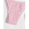 imageSOLY HUX Womens Plaid Gingham Bikini Sets Halter String Triangle Tie Side Bathing Suit Two Piece SwimsuitPink Plaid