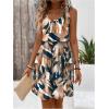 imageSOLY HUX Womens Summer Sleeveless V Neck Short Dresses Printed A Line Beach Dress Flowy SundressBlue Khaki Multi