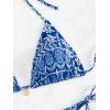 imageSOLY HUX Womens Two Piece Swimsuits High Waisted Bikini Sets Sexy Leopard Print Tie Halter Triangle Bathing SuitsBlue and White