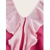 imageSOLY HUX Womens Halter Ruffle Cami Mini Dresses Bodycon Backless Club Party DressPlain Hotpink