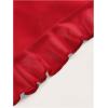 imageSOLY HUX Womens Halter Ruffle Cami Mini Dresses Bodycon Backless Club Party DressSolid Red