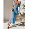 imageSOLY HUX Womens Open Back Going Out Dresses Cut Out Cami Spaghetti Strap Backless Midi Bodycon DressPlain Blue