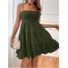 imageSOLY HUX Womens Sundress Smock Cami Mini Dress Sleeveless Swing A Line Short Dresses Casual Cute Summer DressesArmy Green