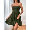 imageSOLY HUX Womens Sundress Smock Cami Mini Dress Sleeveless Swing A Line Short Dresses Casual Cute Summer DressesArmy Green