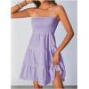 imageSOLY HUX Womens Sundress Smock Cami Mini Dress Sleeveless Swing A Line Short Dresses Casual Cute Summer DressesLilac Purple