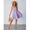 imageSOLY HUX Womens Sundress Smock Cami Mini Dress Sleeveless Swing A Line Short Dresses Casual Cute Summer DressesLilac Purple