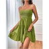 imageSOLY HUX Womens Sundress Smock Cami Mini Dress Sleeveless Swing A Line Short Dresses Casual Cute Summer DressesLime Green