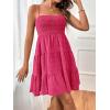 imageSOLY HUX Womens Sundress Smock Cami Mini Dress Sleeveless Swing A Line Short Dresses Casual Cute Summer DressesPlain Hot Pink