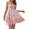 imageSOLY HUX Womens Sundress Smock Cami Mini Dress Sleeveless Swing A Line Short Dresses Casual Cute Summer DressesPlain Light Pink