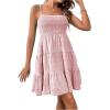 imageSOLY HUX Womens Sundress Smock Cami Mini Dress Sleeveless Swing A Line Short Dresses Casual Cute Summer DressesPlain Light Pink