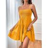 imageSOLY HUX Womens Sundress Smock Cami Mini Dress Sleeveless Swing A Line Short Dresses Casual Cute Summer DressesPlain Mustard Yellow