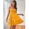 imageSOLY HUX Womens Sundress Smock Cami Mini Dress Sleeveless Swing A Line Short Dresses Casual Cute Summer DressesPlain Mustard Yellow