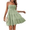 imageSOLY HUX Womens Sundress Smock Cami Mini Dress Sleeveless Swing A Line Short Dresses Casual Cute Summer DressesPlain Olive Green