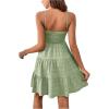 imageSOLY HUX Womens Sundress Smock Cami Mini Dress Sleeveless Swing A Line Short Dresses Casual Cute Summer DressesPlain Olive Green