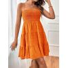 imageSOLY HUX Womens Sundress Smock Cami Mini Dress Sleeveless Swing A Line Short Dresses Casual Cute Summer DressesPlain Orange