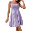 imageSOLY HUX Womens Sundress Smock Cami Mini Dress Sleeveless Swing A Line Short Dresses Casual Cute Summer DressesPlain Purple