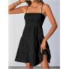 imageSOLY HUX Womens Sundress Smock Cami Mini Dress Sleeveless Swing A Line Short Dresses Casual Cute Summer DressesSolid Black