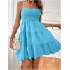 imageSOLY HUX Womens Sundress Smock Cami Mini Dress Sleeveless Swing A Line Short Dresses Casual Cute Summer DressesSolid Mint Blue