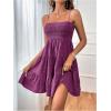 imageSOLY HUX Womens Sundress Smock Cami Mini Dress Sleeveless Swing A Line Short Dresses Casual Cute Summer DressesSolid Purple