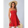 imageSOLY HUX Womens Sundress Smock Cami Mini Dress Sleeveless Swing A Line Short Dresses Casual Cute Summer DressesSolid Red