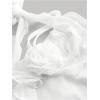 imageSOLY HUX Womens Summer Dresses Halter Bodycon Irregular Ruffle Trim 3D Flower Cami Mini Party Club DressPlain White