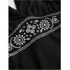 imageSOLY HUX Womens Summer Halter Backless Mini Dress Flowy Sleeveless V Neck Tie Back A Line Western Casual Sun DressesBlack Printed