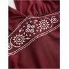 imageSOLY HUX Womens Summer Halter Backless Mini Dress Flowy Sleeveless V Neck Tie Back A Line Western Casual Sun DressesBurgundy Printed