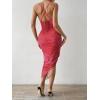 imageSOLY HUX Womens Tie Dye Cowl Neck Split Hem Bodycon Cami Dress Backless Long DressesLight Pink