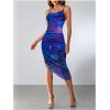 imageSOLY HUX Womens Tie Dye Cowl Neck Split Hem Bodycon Cami Dress Backless Long DressesViolet Purple