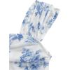 imageSOLY HUX Womens Floral Print Tank Tops Square Neck Sleeveless Going Out Tops Double Lined Summer Crop Tank TopsBlue and White Floral