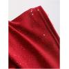 imageSOLY HUX Womens Halter Top Sparkly Sexy Backless Party Crop Tops Club Rave Festival Outfits BlackPure Red