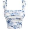 Blue and White Floral