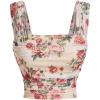 imageSOLY HUX Womens Floral Print Tank Tops Square Neck Sleeveless Going Out Tops Double Lined Summer Crop Tank TopsRose Red Floral