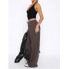 imageSOLY HUX Womens Y2K Halter Crop Tops V Neck Sleeveless Backless Going Out Slim Fit TopsPure Black