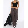 imageSOLY HUX Womens Y2K Halter Crop Tops V Neck Sleeveless Backless Going Out Slim Fit TopsPure Black