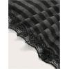 imageSOLY HUX Womens Y2K Lace Cami V Neck Sleeveless Striped Shirt Spaghetti Strap Camisole Gothic TopsBlack Striped