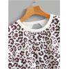 imageSOLY HUX 2024 Open Back Tops for Women Criss Cross Cut Out Tee Backless Casual Short Sleeve Round Neck T ShirtMulticoloured Leopard