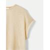 imageSOLY HUX 2024 Open Back Tops for Women Criss Cross Cut Out Tee Backless Casual Short Sleeve Round Neck T ShirtPlain Apricot