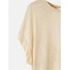 imageSOLY HUX 2024 Open Back Tops for Women Criss Cross Cut Out Tee Backless Casual Short Sleeve Round Neck T ShirtPlain Apricot