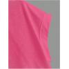 imageSOLY HUX 2024 Open Back Tops for Women Criss Cross Cut Out Tee Backless Casual Short Sleeve Round Neck T ShirtPlain Hotpink