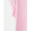 imageSOLY HUX 2024 Open Back Tops for Women Criss Cross Cut Out Tee Backless Casual Short Sleeve Round Neck T ShirtPlain Light Pink